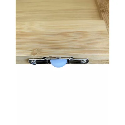 Bamboe wastafel onderkast Mahe met 2 schuifdeuren en 1 plank - Bruin 8