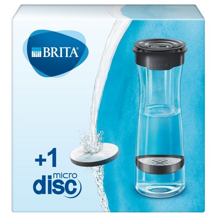 BRITA Fill&Serve Waterfilterkaraf 1,3L - Zwart - met 1 MicroDisc