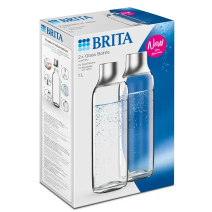 BRITA SodaTRIO Glazen Fles 2-Pack 3