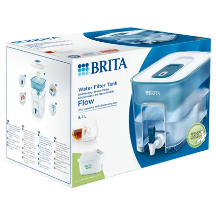 BRITA Carafe filtrante Flow Cool 8,2L - Bleu + 1 cartouche MAXTRA PRO ALL-IN-1 2