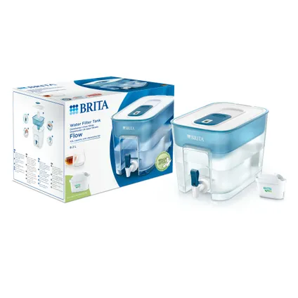 BRITA Carafe filtrante Flow Cool 8,2L - Bleu + 1 cartouche MAXTRA PRO ALL-IN-1 3