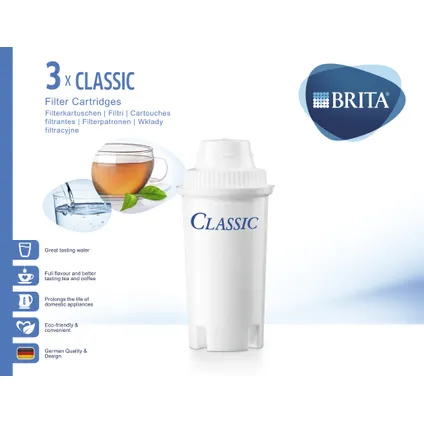 Cartouches filtrantes BRITA Classic - Cartouches filtrantes à eau - Paquet de 3 2