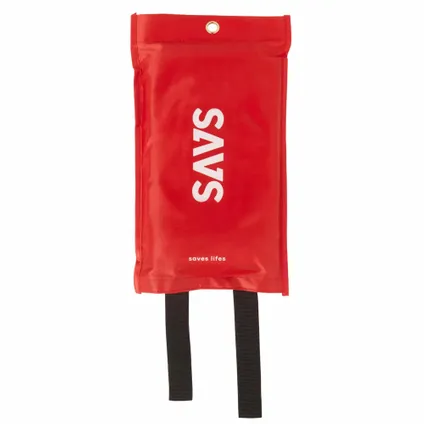 SAVS Couverture anti-feu 1 m x 1 m + crochet de suspension - Sans perçage 3