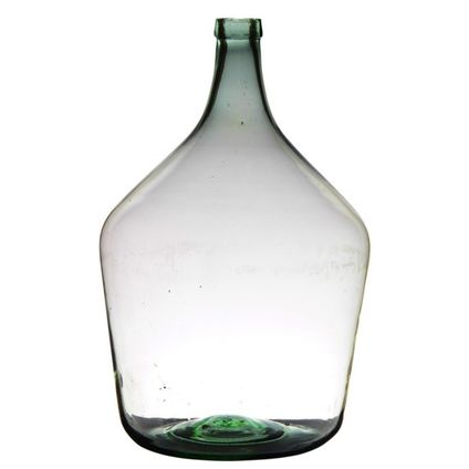 Bellatio Design Vaas - smalle hals - glas - 15 l - 29 x 46 cm
