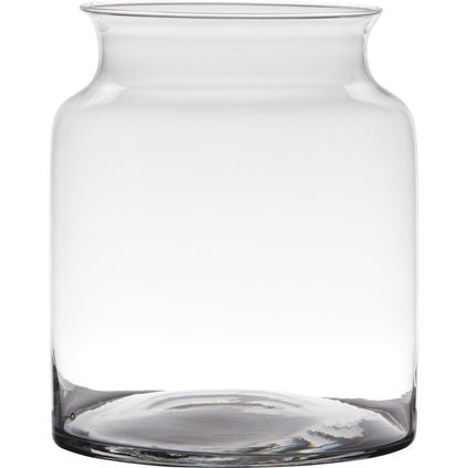 Hakbijl Glass Vaas - glas - transparant - 4 l - 22 x 27 cm
