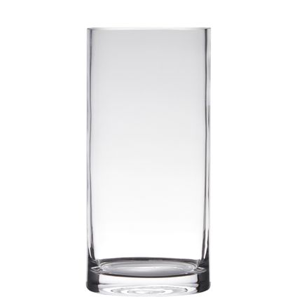 Hakbijl Glass Vaas - cilinder - glas - 15 x 35 cm
