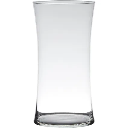 Hakbijl Glass Vaas - glas - transparant - 15 x 30 cm