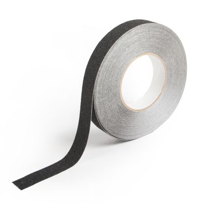 Antislip tape standaard B = 25mm - zwart