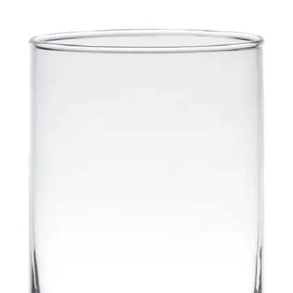 Hakbijl Glass Vaas - cilinder - glas - transparant - 20 x 12 cm 2