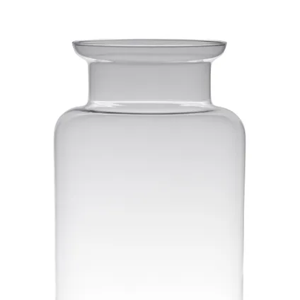 Transparante luxe grote melkbus vaas/vazen van glas 45 x 25 cm 2