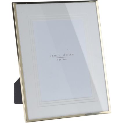 Home & Styling Fotolijst - goud - aluminium - foto van 13 x 18 cm