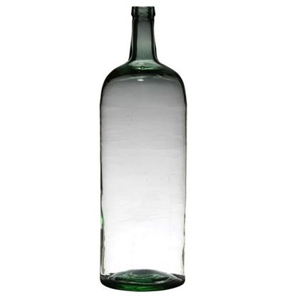 Vaas van gerecycled glas - transparant - B19 x H60 cm