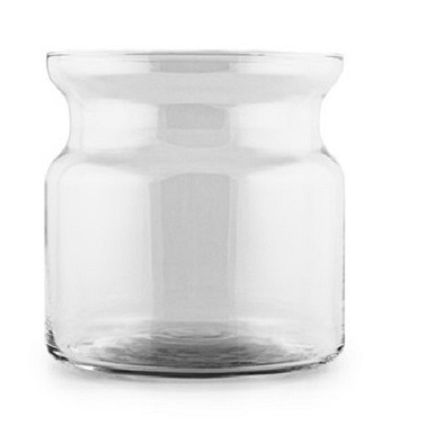 Hakbijl Glass Vaas - Brenda - transparant - glas - 19 x 19 cm