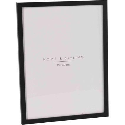 Home & Styling Fotolijst - kunststof - zwart - voor een foto van 30 x 40 cm
