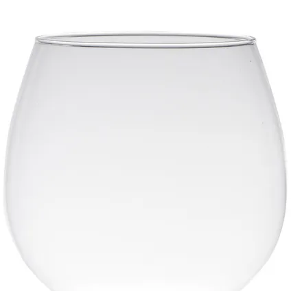 Vaas Brandy - op voet - transparant glas - 7l - 30 cm 2