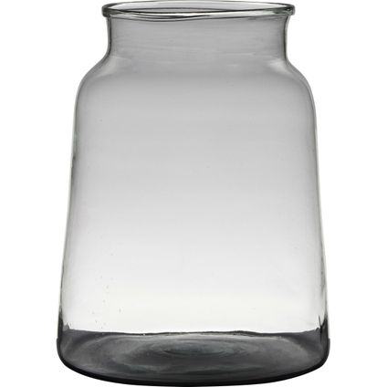Hakbijl Glass Vaas - transparant - gerecycled glas - 30 x 23 cm