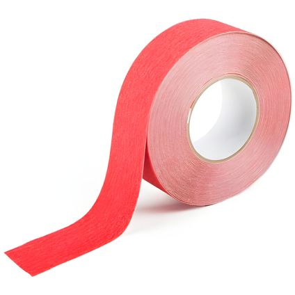 Antislip tape standaard rood B=50mm L=18,3m