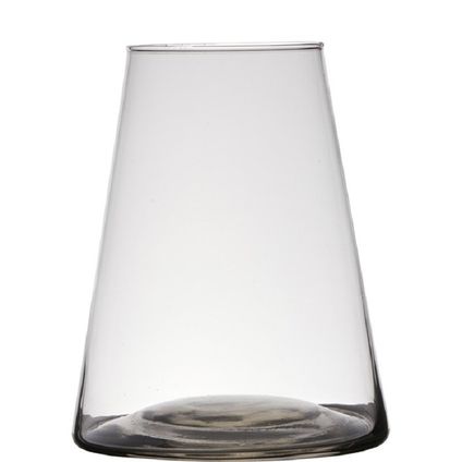 Hakbijl Glass Vaas - transparant - glas - 16 x 16 cm