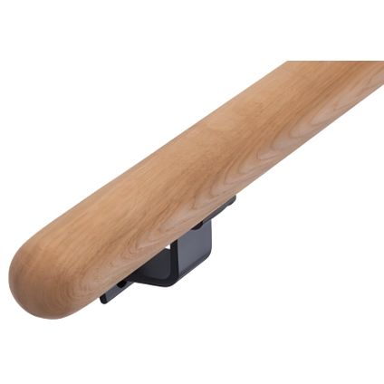 HANDYSTAIRS houten trapleuning - ronde leuning Ø 38 mm - mahonie - 150cm - ronde uiteinden