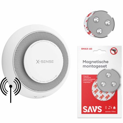 X-Sense XP01-W Koppelbare Combimelder met magneet montage - 10 jaar batterij