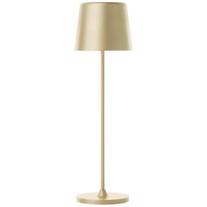 Lampe de table LED extérieur Brilliant Kaami doré mat
