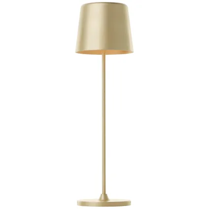 Lampe de table LED extérieur Brilliant Kaami doré mat 3