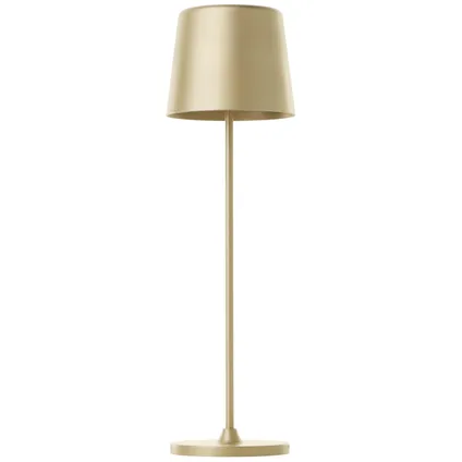 Lampe de table LED extérieur Brilliant Kaami doré mat 4
