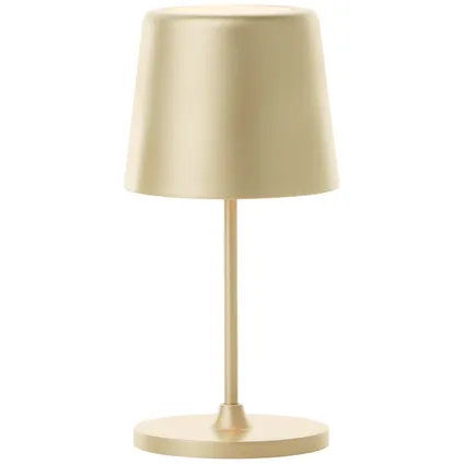 Lampe de table LED extérieur Brilliant Kaami doré mat 7