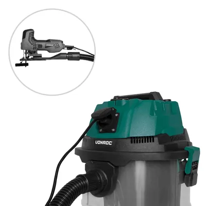 Aspirateur à eau et poussière 1400W– Réservoir de 20L et tuyau de 3m - Mise en marche automatique, fonction de souf 4