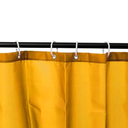 5Five Douchegordijn - geel - polyester - 180x200cm 2