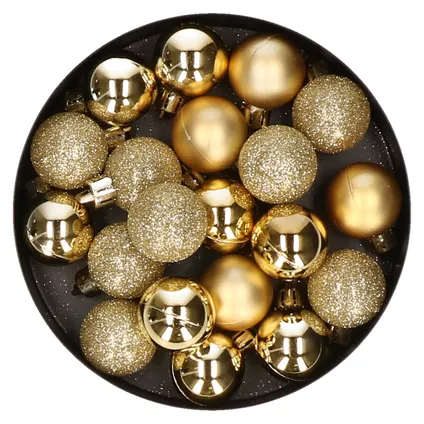 Cosy & Trendy Kerstballen - 20 stuks - goud - 3 cm