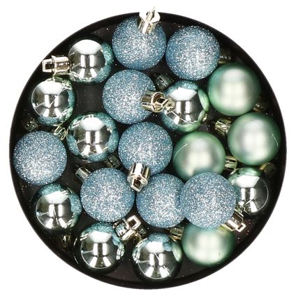 Cosy & Trendy Kerstballen - 20 ST - mint groen - 3 cm