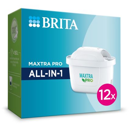 BRITA Cartouche filtrante pour eau - Pack de 12 MAXTRA PRO ALL-IN-1