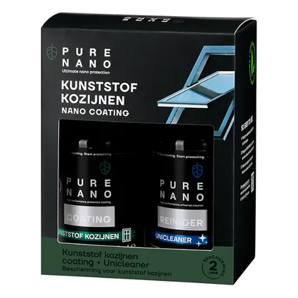 Pure Nano Kunststof Kozijnen Coating inclusief ontvetter 250 ml 2