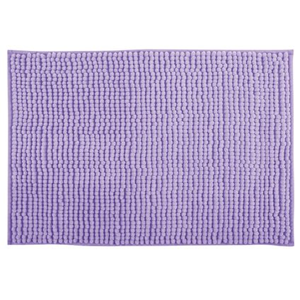 MSV Badkamerkleed/badmat tapijtje - lila paars - 40 x 60 cm