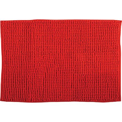 MSV Badkamerkleed/badmat tapijtje - rood - 50 x 80 cm