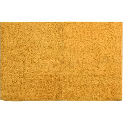 MSV Badkamerkleedje/badmat vloer - saffraan geel - 45 x 70 cm