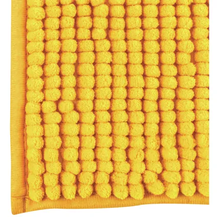 MSV Badkamerkleed/badmat voor op de vloer - saffraan geel - 60 x 90 cm 2