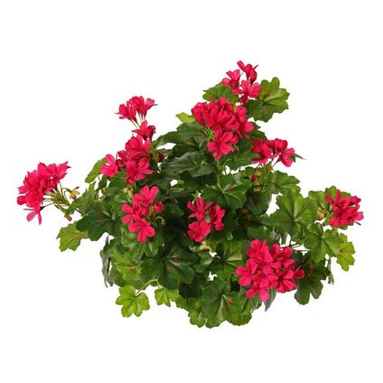Topart Kunstplant boeket - Oostenrijkse geranium - fuchsia roze - 40 cm