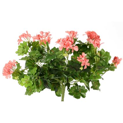 Topart Kunstplant boeket - Oostenrijkse geranium - lichtroze - 40 cm