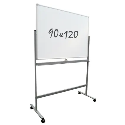 Whiteboard Verrijdbaar - Dubbelzijdig - 90x120 cm 2