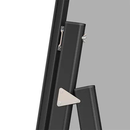 Whiteboard op statief - Magnetisch - 150x120 cm - Zwart 4