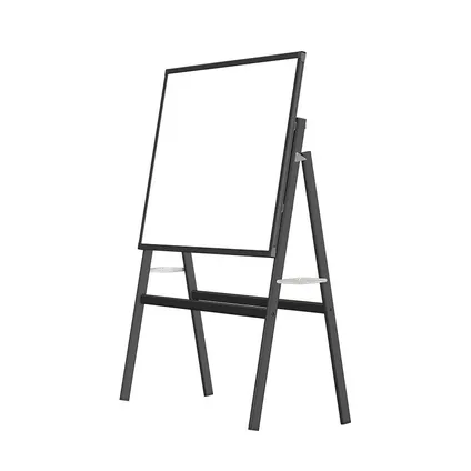Whiteboard op statief - Magnetisch - 150x90 cm - Zwart