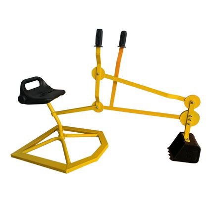 AXI Justin Graafmachine voor in de zandbak in geel & zwart Speelgoed van metaal voor