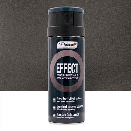 Verf met zandeffect Aerosol - Richard 400 ml - Effect Grijs