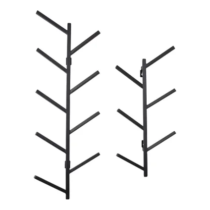 LOFT42 Tree Kapstok - Zwart – Metaal – 9 haken - 74x25x8 2