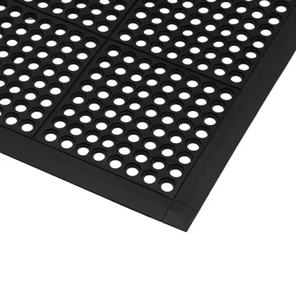 ulsonix Afsluitstrip - voor ringrubber mat 10050281 - 95 x 6 x 1 cm - zwart - 90 stuks ULX-RM-12 5