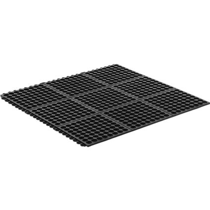 ulsonix ring rubber mat - 100 x 100 x 1 cm - zwart ULX-RM-05