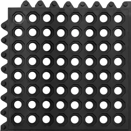 ulsonix ring rubber mat - 92 x 92 x 1 cm - zwart ULX-RM-06 2