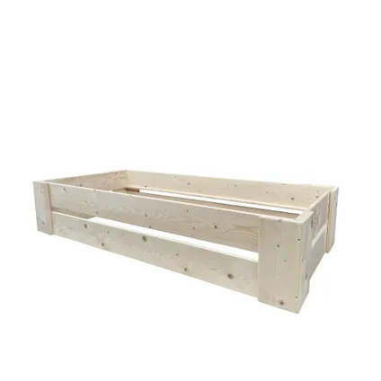 Wood4you - Eenpersoonsbed Krijn steigerhout - Montagepakket 206Lx43Hx96D cm